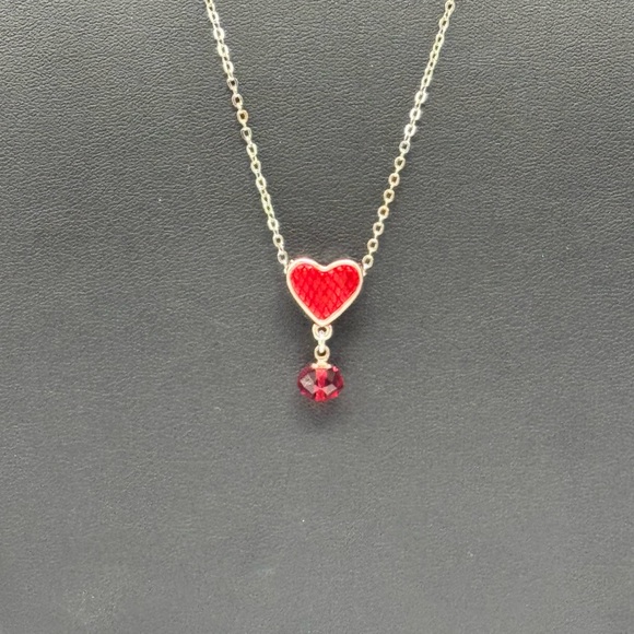 Swarovski Jewelry - Crystal Red Heart Necklace made with Swarovski Crystals